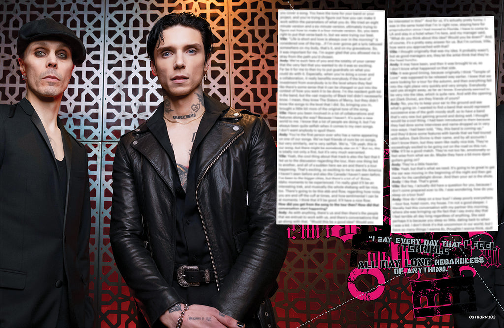 OUTBURN #103 LIMITED EDITION BLACK VEIL BRIDES vs VILLE VALO BUNDLE