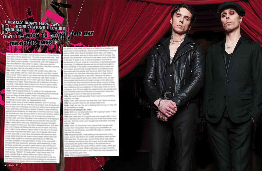 OUTBURN #103 LIMITED EDITION BLACK VEIL BRIDES vs VILLE VALO BUNDLE