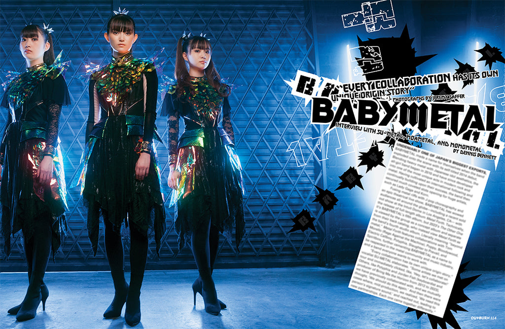 OUTBURN #114 BABYMETAL Beyond Metal Photo and Sticker Bundle