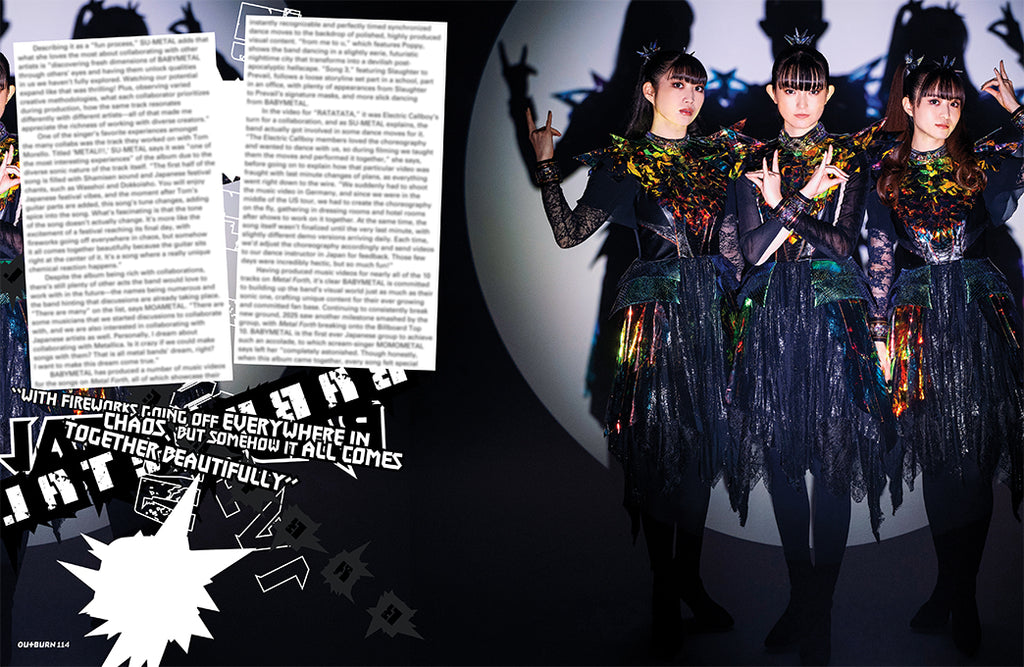 OUTBURN #114 BABYMETAL Beyond Metal Photo and Sticker Bundle
