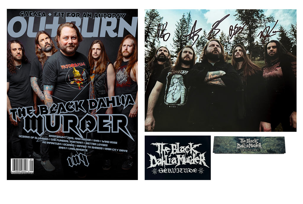 OUTBURN #109 LIMITED EDITION THE BLACK DAHILIA MURDER BRUTALITY BUNDLE