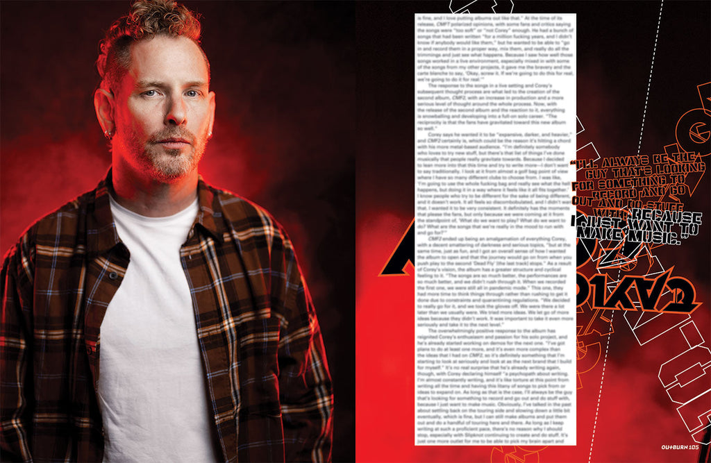 OUTBURN #105 LIMITED EDITION COREY TAYLOR RED HELL BUNDLE