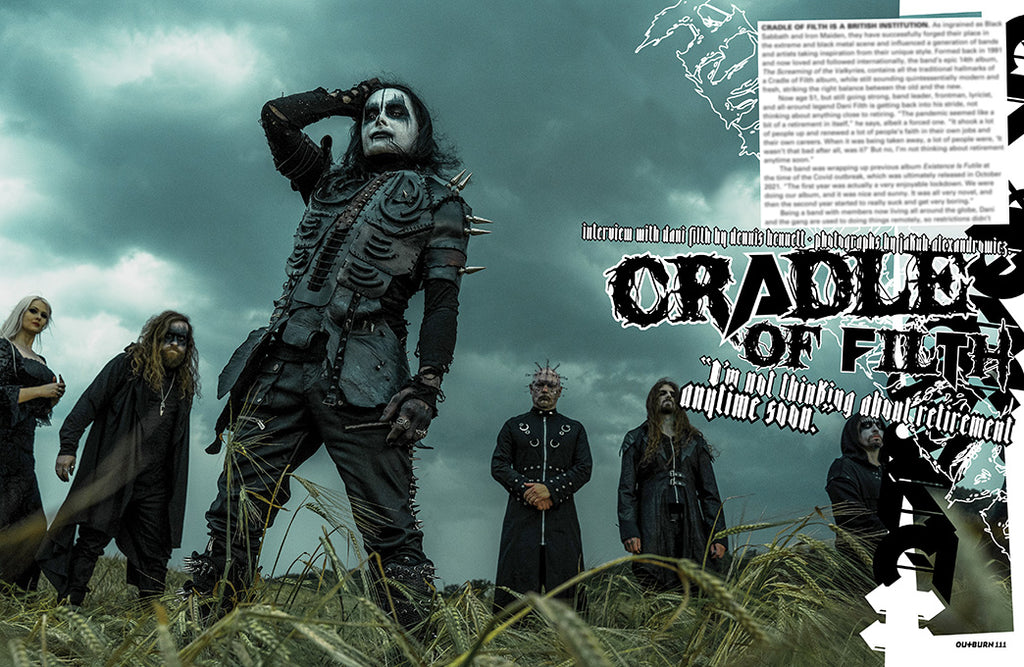 OUTBURN #111 LIMITED EDITION CRADLE OF FILTH LIVING DELICIOUSLY BUNDLE