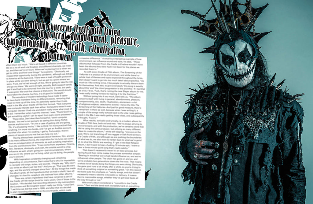 OUTBURN #111 LIMITED EDITION CRADLE OF FILTH LIVING DELICIOUSLY BUNDLE