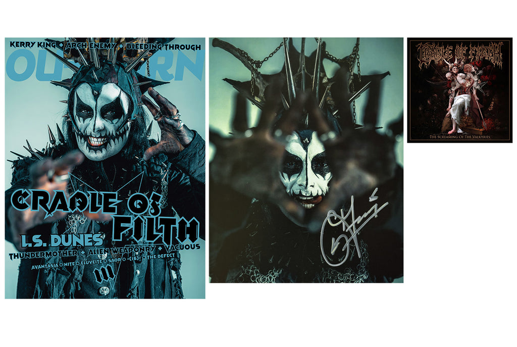 OUTBURN #111 LIMITED EDITION CRADLE OF FILTH LIVING DELICIOUSLY BUNDLE