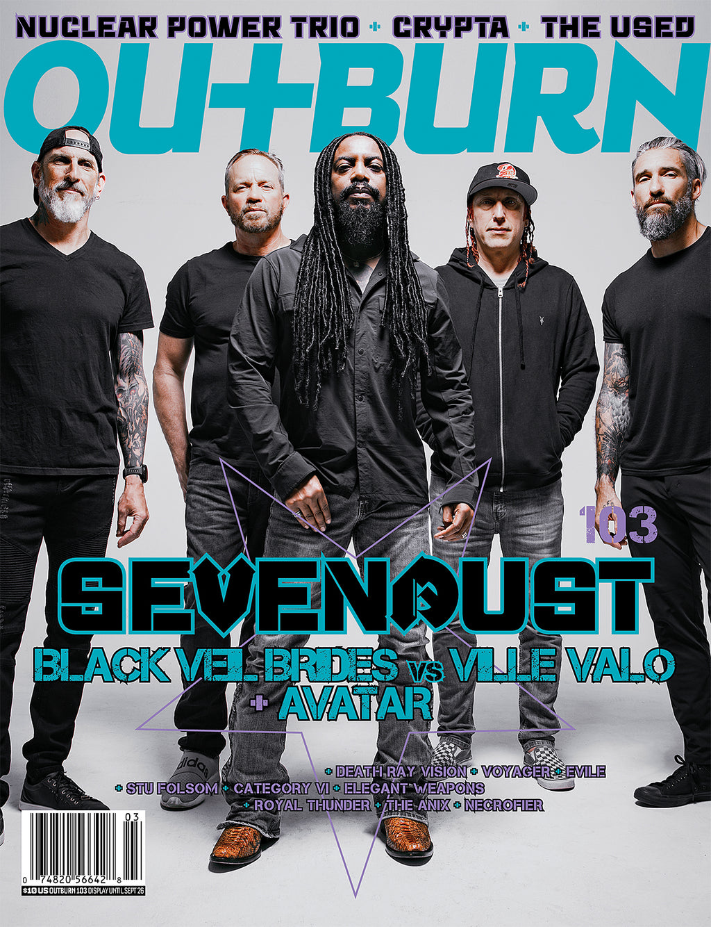 OUTBURN #103 LIMITED EDITION SEVENDUST KILLER BUNDLE