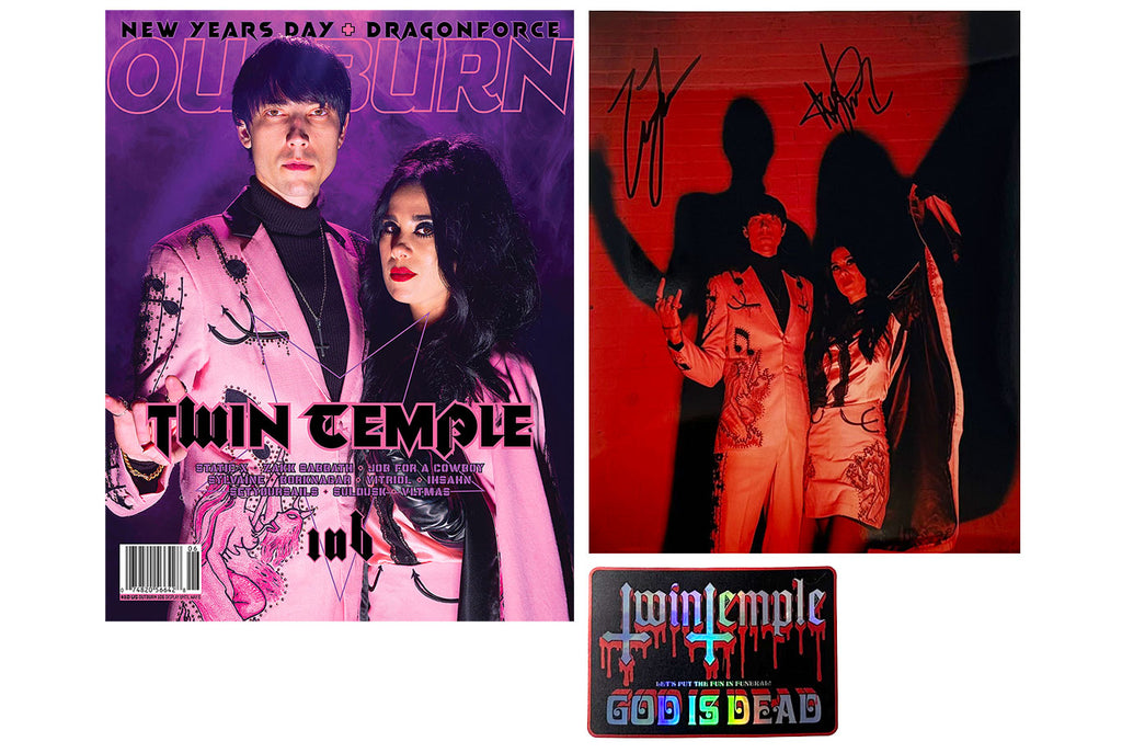 OUTBURN #106 LIMITED EDITION TWIN TEMPLE SATANIC PANIC BUNDLE