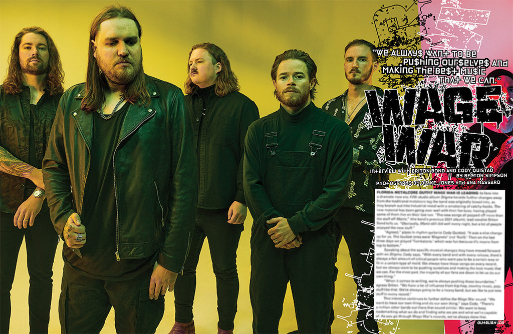 OUTBURN #108 LIMITED EDITION WAGE WAR TOMBSTONE BUNDLE