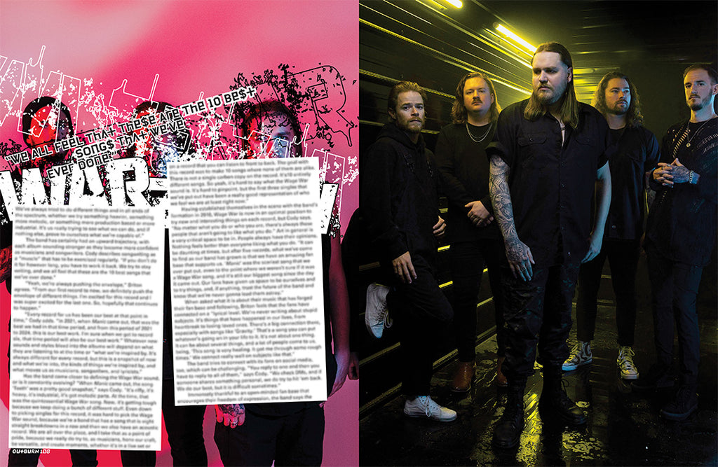 OUTBURN #108 LIMITED EDITION WAGE WAR TOMBSTONE BUNDLE