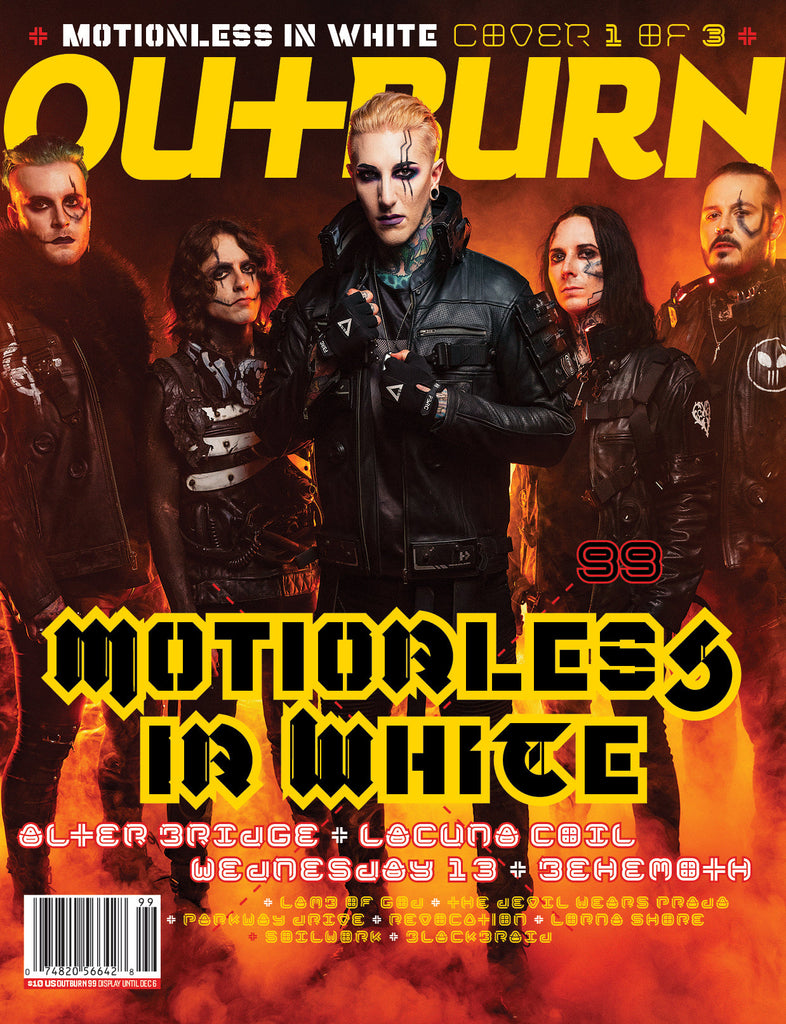OUTBURN #99 MOTIONLESS IN WHITE BURNED COVER