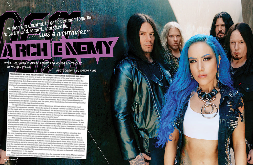 OUTBURN #98 LIMITED EDITION ARCH ENEMY BLUE HELL BUNDLE