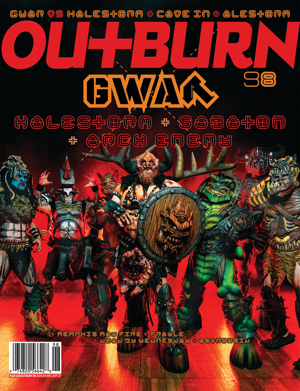 OUTBURN #98 LIMITED EDITION GWAR NEW DARK AGES BUNDLE