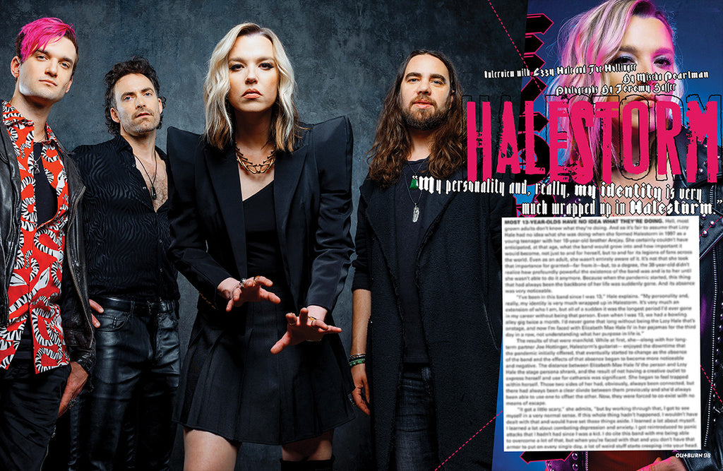 OUTBURN #98 LIMITED EDITION HALESTORM DEAD ALIVE BUNDLE