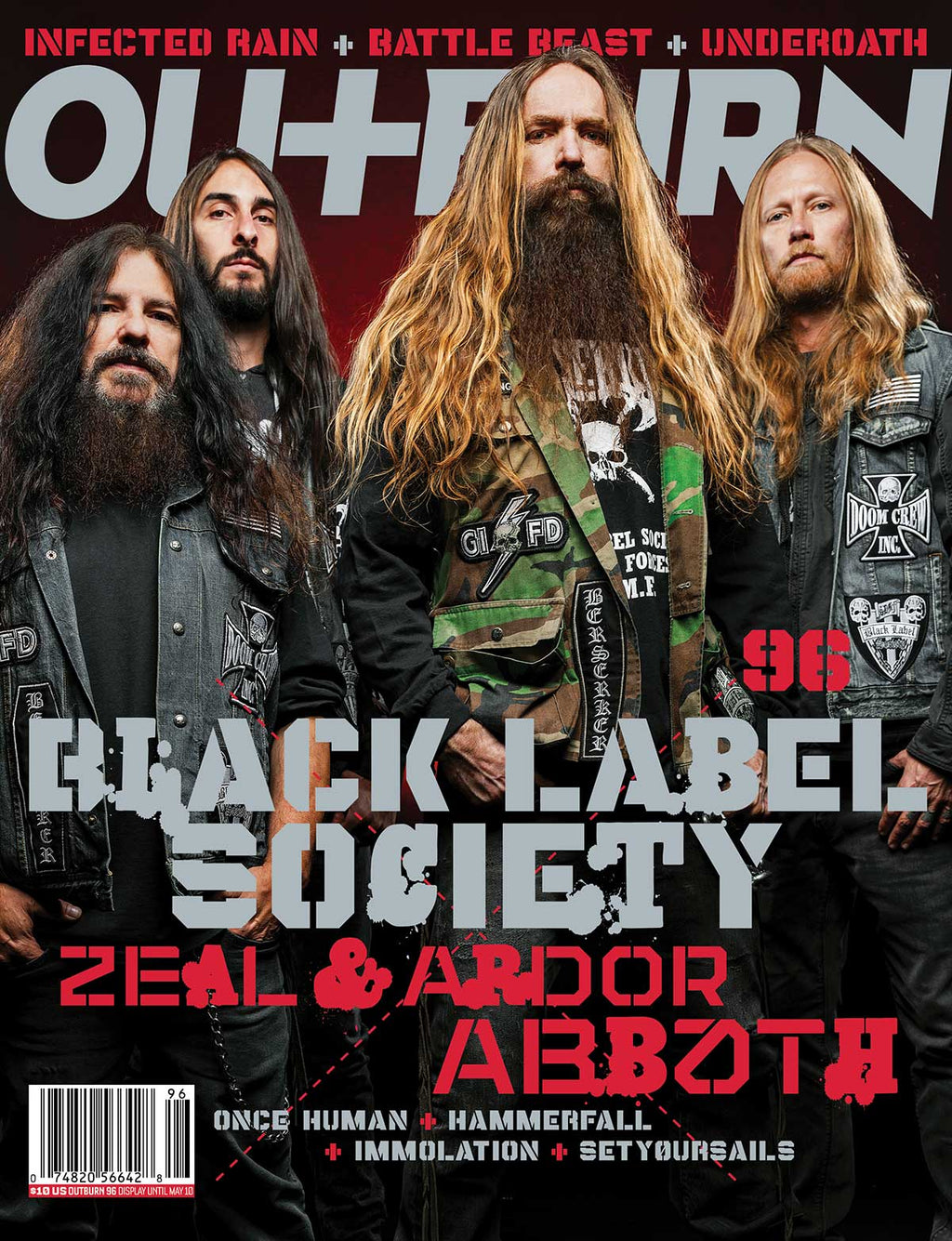 OUTBURN #96 LIMITED EDITION BLACK LABEL SOCIETY ULTIMATE DOOM CREW INC. BUNDLE