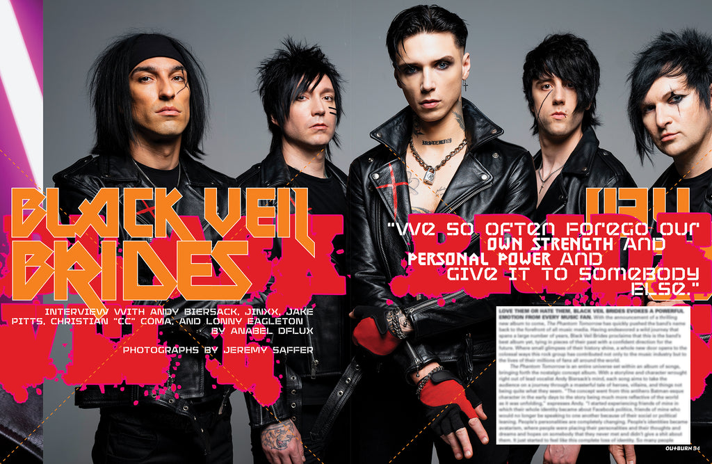 OUTBURN #94 LIMITED EDITION BLACK VEIL BRIDES BUNDLE