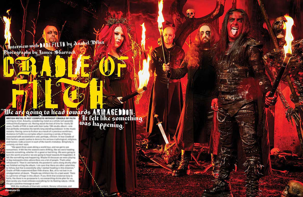 OUTBURN #95 LIMITED EDITION CRADLE OF FILTH EXTRA FILTHY BUNDLE