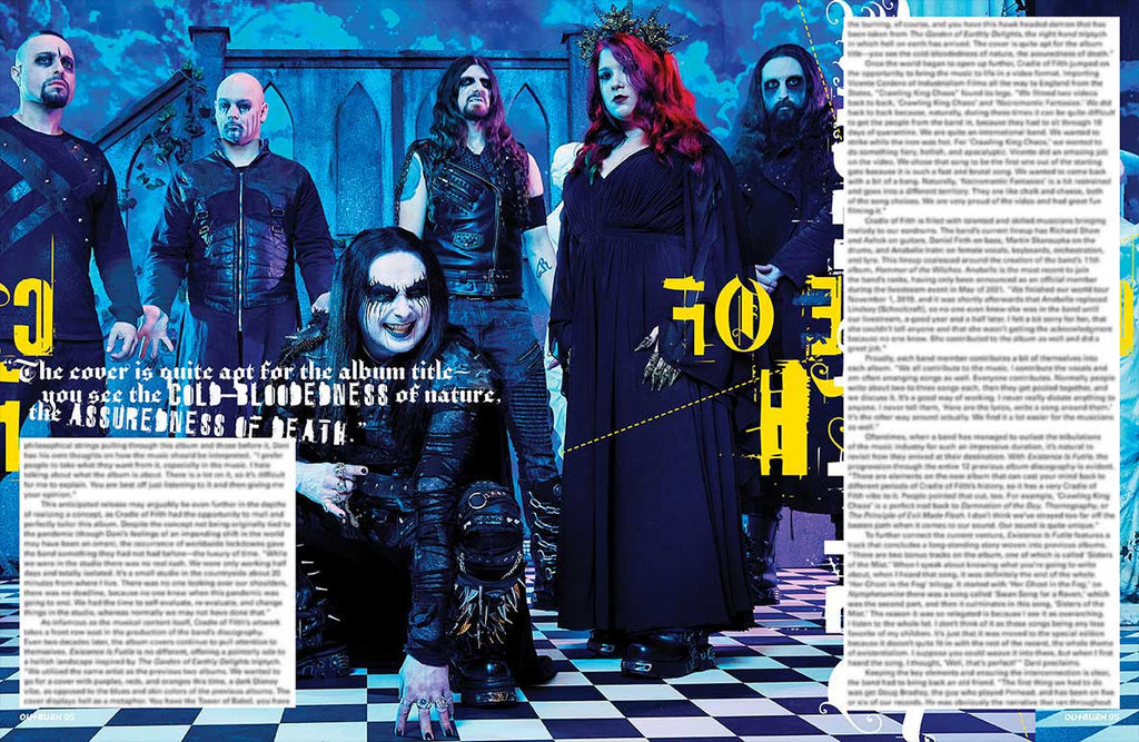 OUTBURN #95 LIMITED EDITION CRADLE OF FILTH EXTRA FILTHY BUNDLE