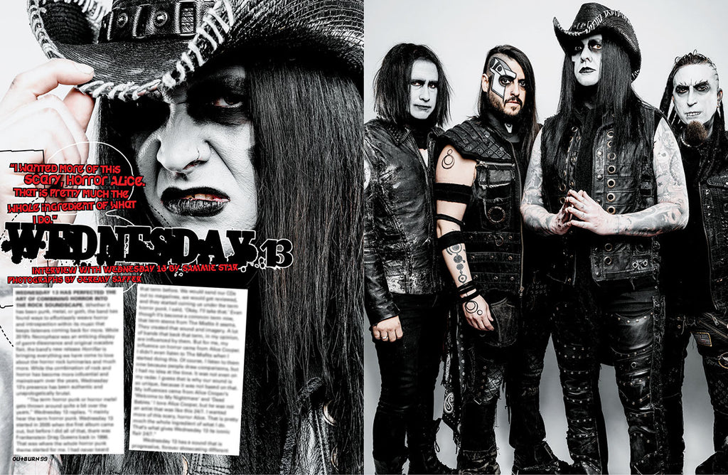 OUTBURN #99 MOTIONLESS IN WHITE BURNED COVER