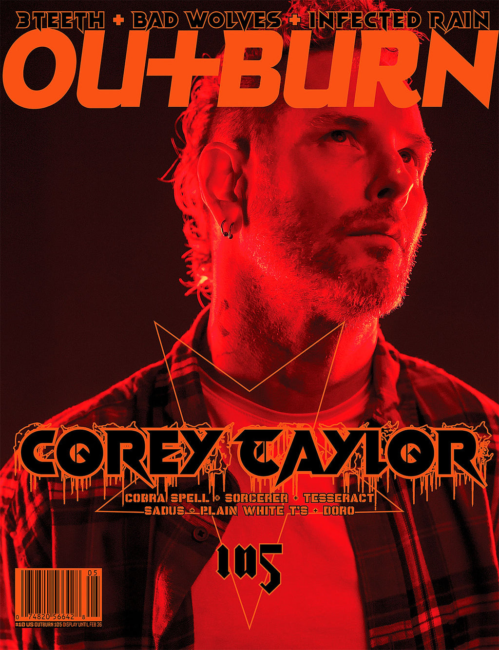 OUTBURN #105 LIMITED EDITION COREY TAYLOR RED HELL BUNDLE