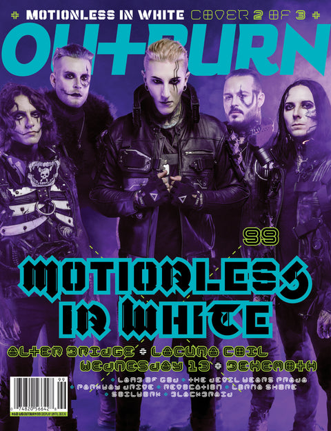 OUTBURN #99 LIMITED EDITION MOTIONLESS IN WHITE HEX BUNDLE